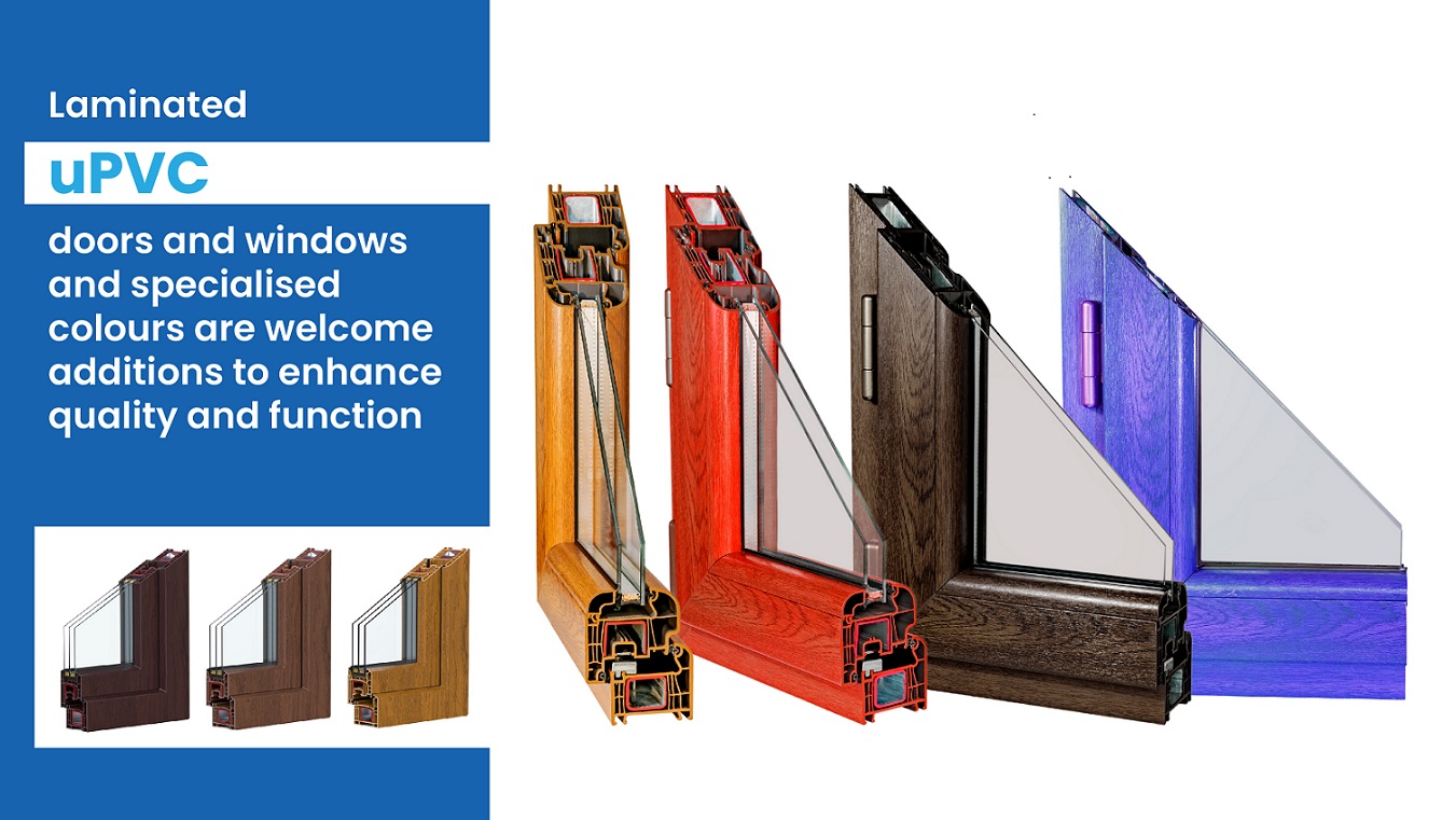 Laminated uPVC doors and windows
