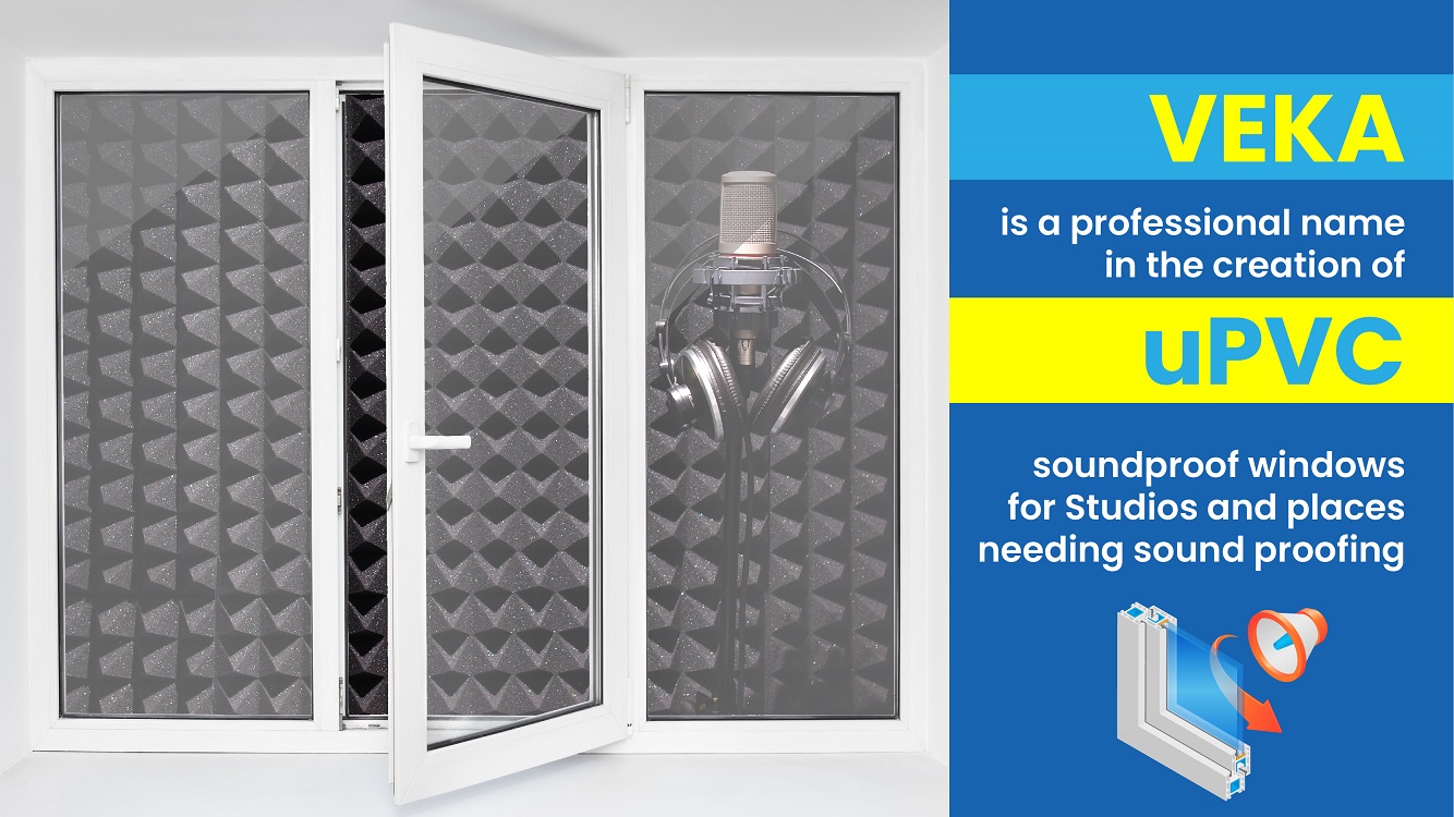uPVC Soundproof windows for Studios